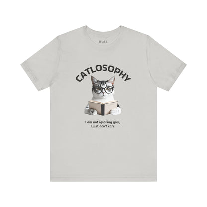 Catlosophy Unisex Jersey Short Sleeve Tee –  "I am not ignoring you" Design