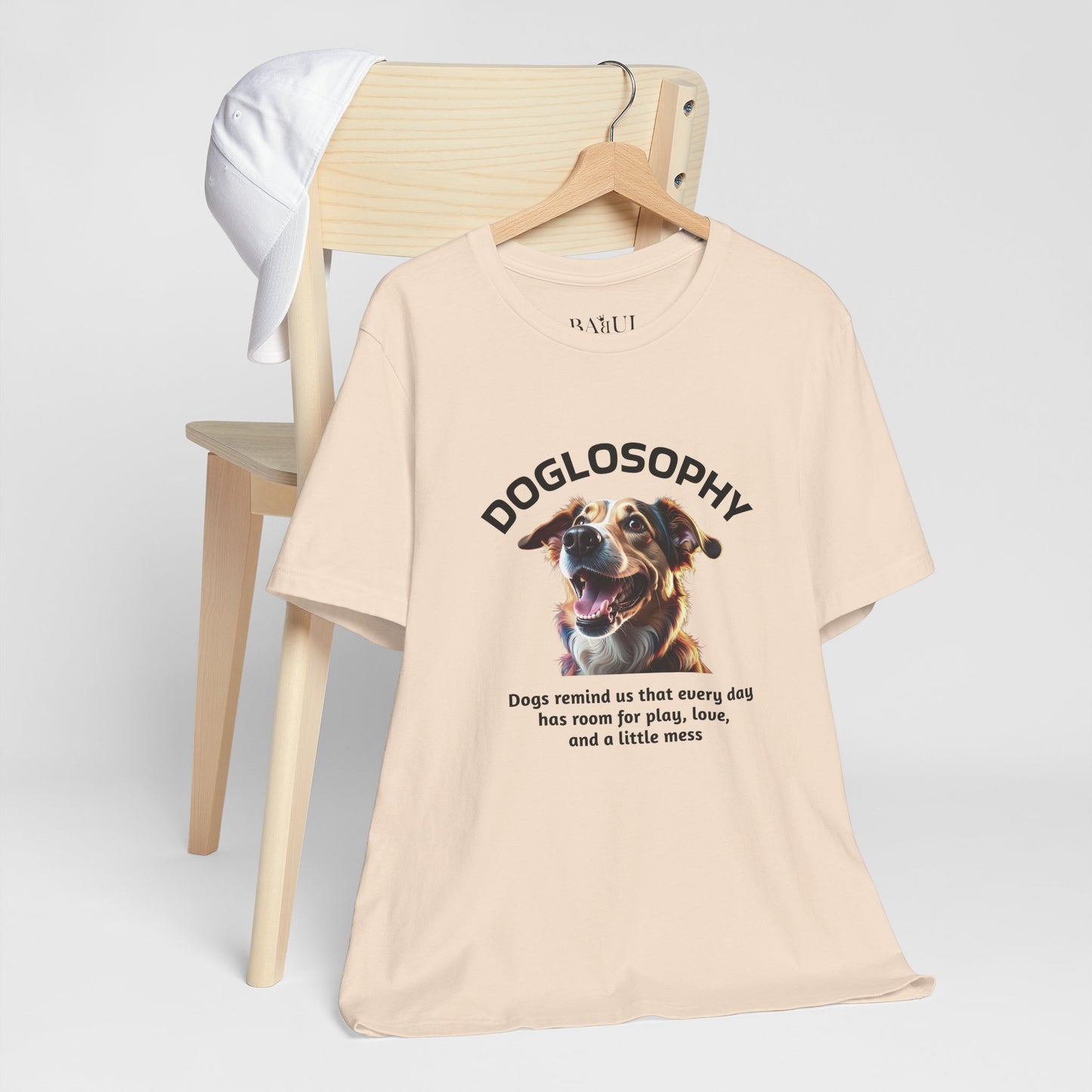 Doglosophy Unisex Jersey Short Sleeve Tee –  "Dog Remind Us" Design