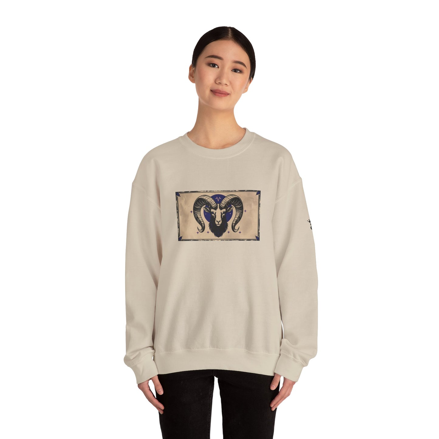 Aries - Gothic Zodiac Blue Sweatshirt