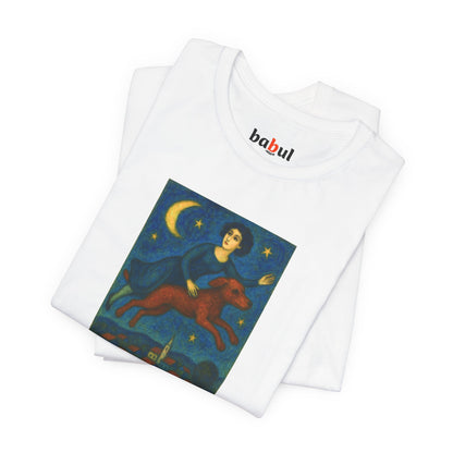 DOGART Unisex Jersey Dog T-Shirt - MARC CHAGALL - Iconic Painting Reimagined with Dogs