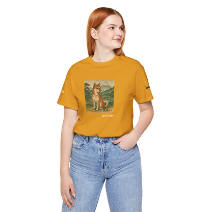 DOGART Unisex Jersey DOG T-Shirt - SUMI-E STYLE - Iconic Painting Reimagined with Dogs
