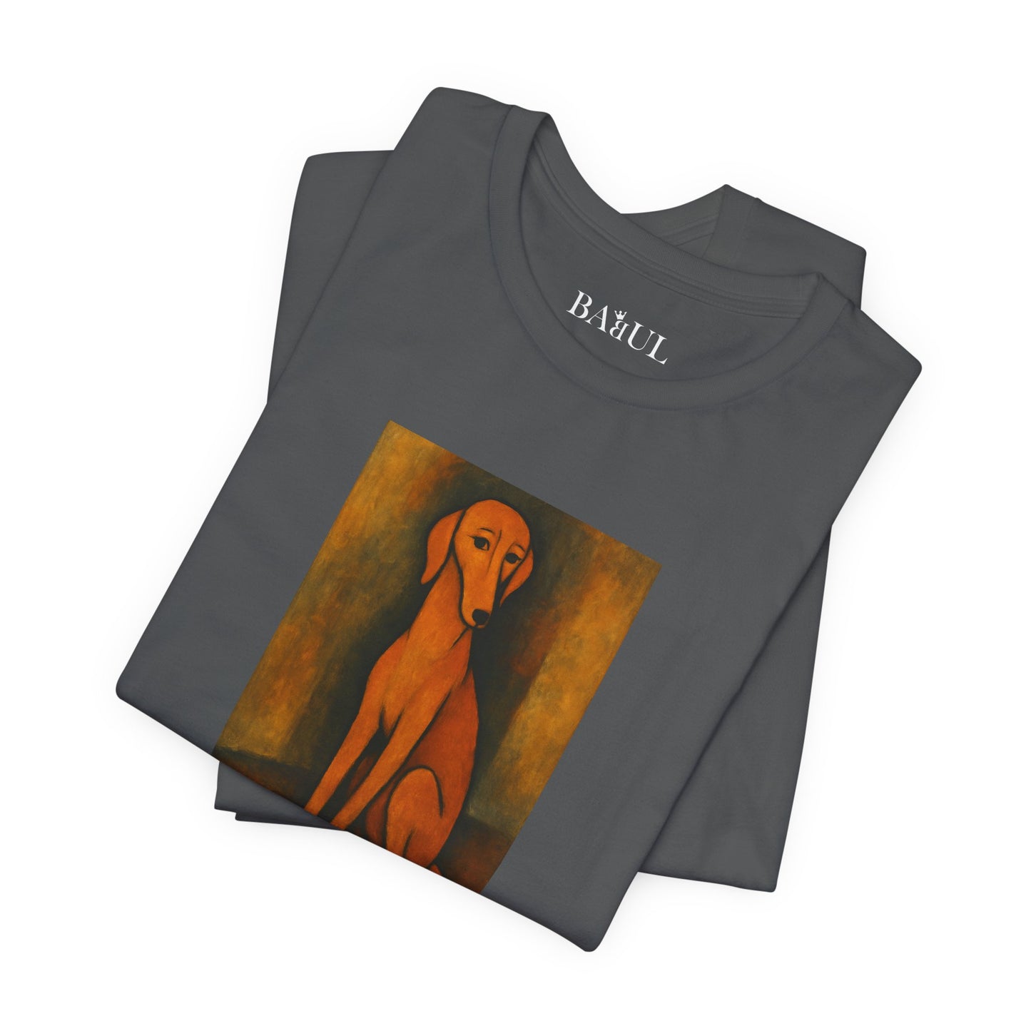 DOGART Unisex Jersey DOG T-Shirt - MODIGLIANI - Iconic Painting Reimagined with Dogs