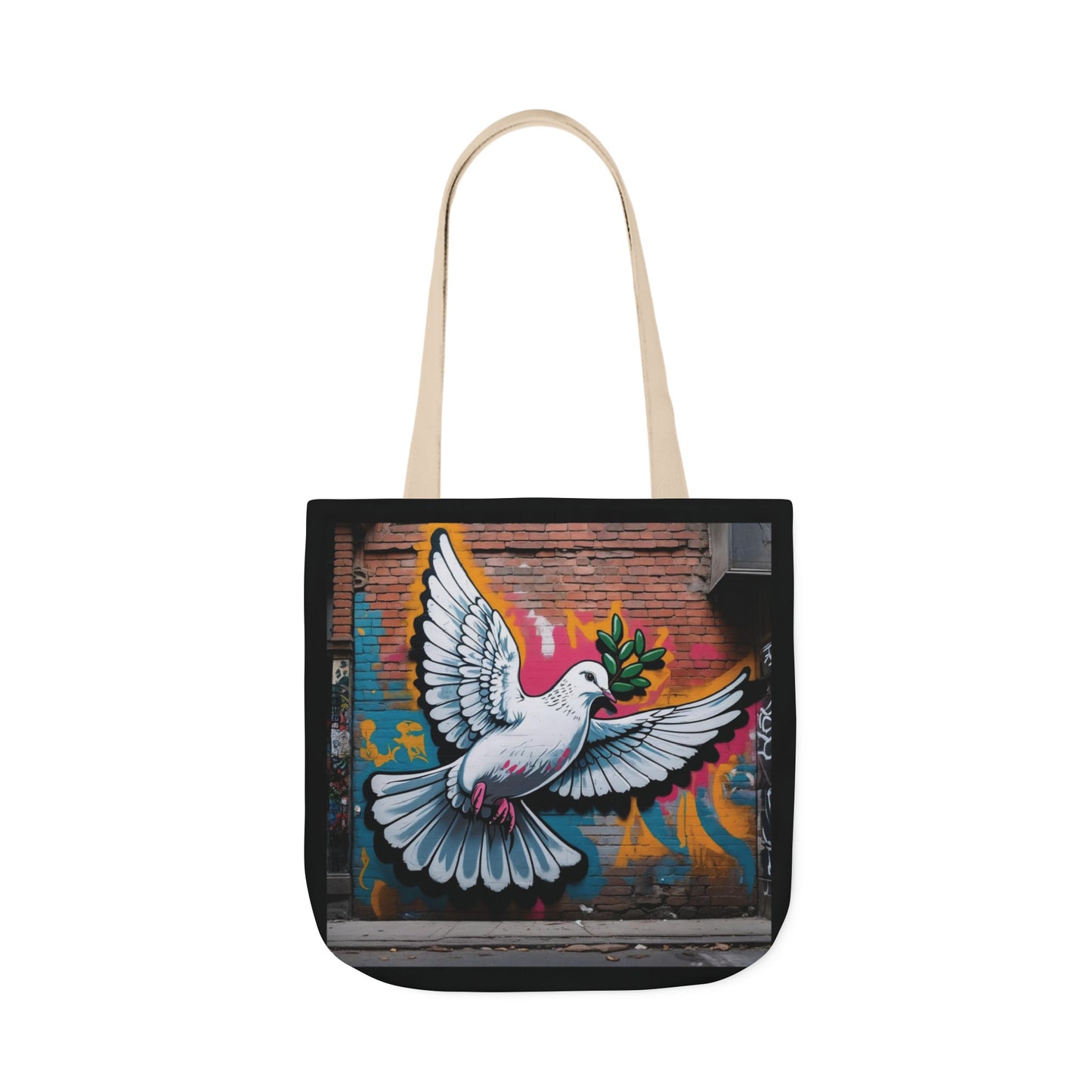 Artistic Surge - Eco-Friendly Canvas Tote Bag - PEACE