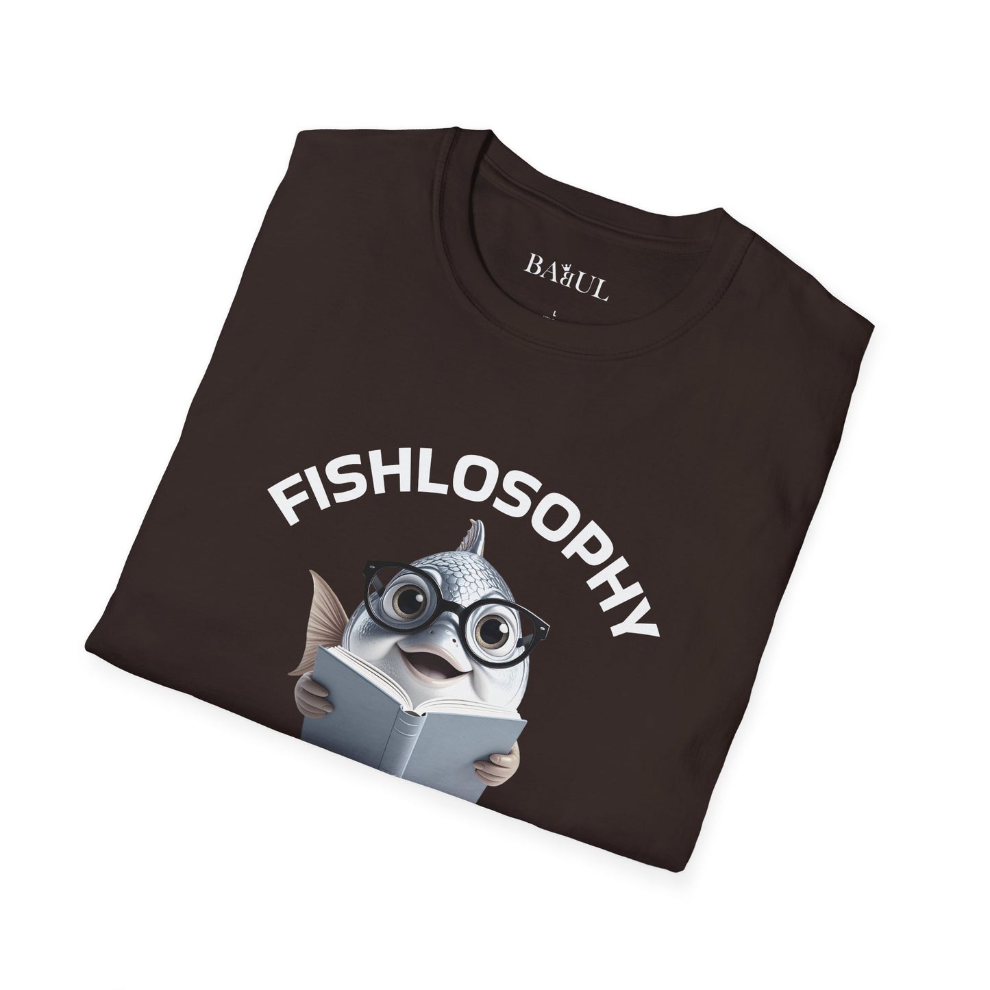 Fishlosophy Unisex T-Shirt - Ocean Vibes and Life's Questions Design - The Cure For Everything Is Salt Water
