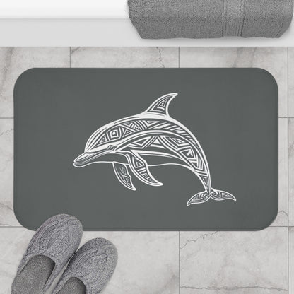 Tribal Bath Mat. Ocean Energy, Tribal Style