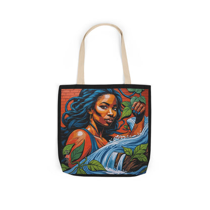 Artistic Surge - Eco-Friendly Canvas Tote Bag - WOMAN WITH WATER