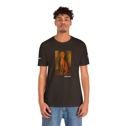DOGART Unisex Jersey DOG T-Shirt - MODIGLIANI - Iconic Painting Reimagined with Dogs