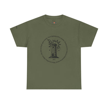 The Tower - ArcanaPop T-Shirt – Where Tarot Magic Meets Pop Art