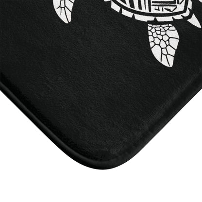 Tribal Bath Mat. Ocean Energy, Tribal Style