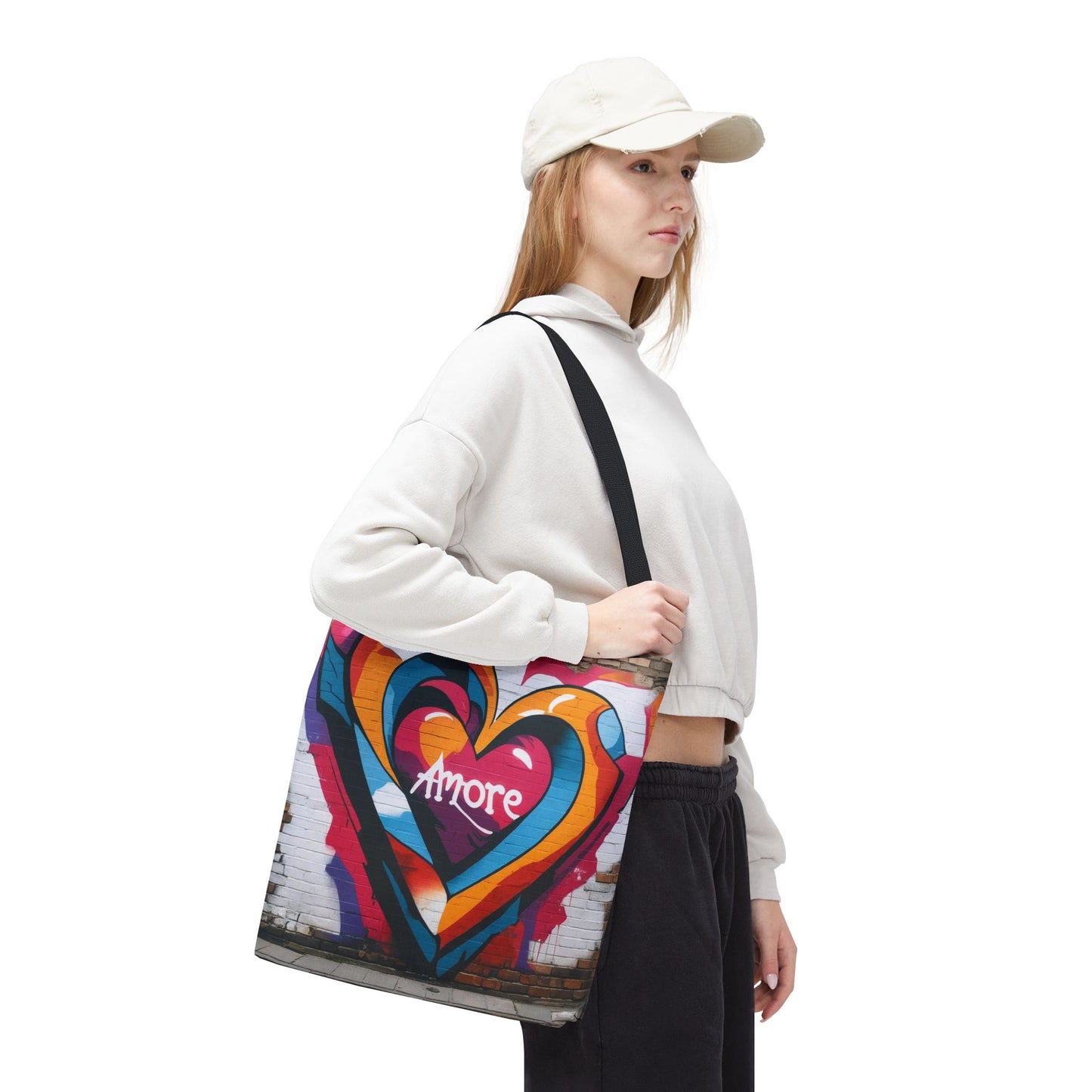 Artistic Surge - Eco-Friendly Canvas Tote Bag - HEART
