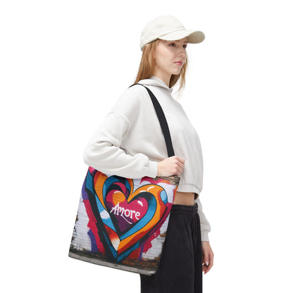 Artistic Surge - Eco-Friendly Canvas Tote Bag - HEART