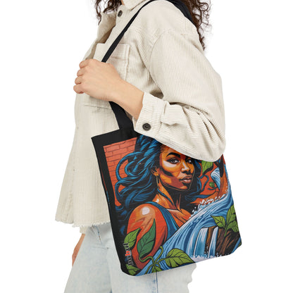 Artistic Surge - Eco-Friendly Canvas Tote Bag - WOMAN WITH WATER
