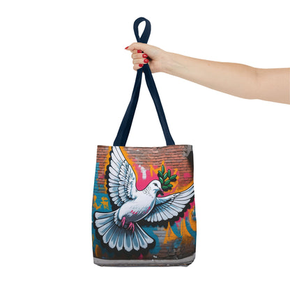 Artistic Surge - Eco-Friendly Canvas Tote Bag - PEACE