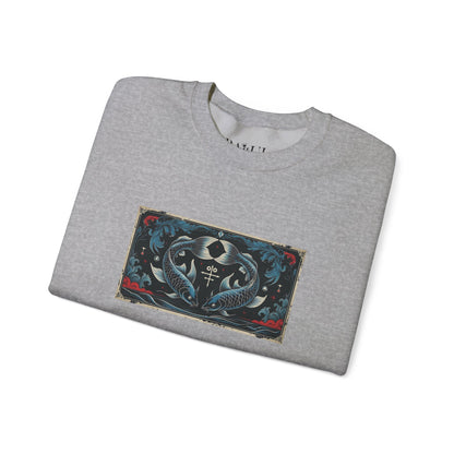 Pisces - Gothic Zodiac Blue Sweatshirt