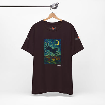 CATART Unisex Jersey Cat T-Shirt - MARC CHAGALL - Iconic Painting Reimagined with Cats