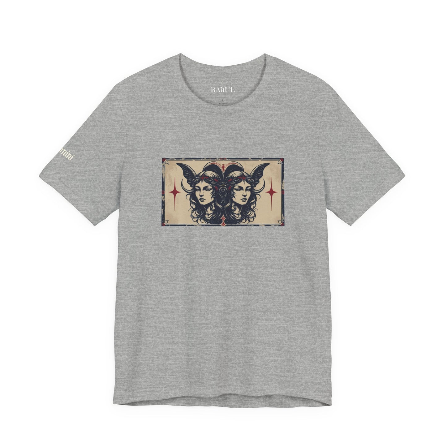 Gemini - Gothic Zodiac T-Shirt. Zodiac in the Shadows