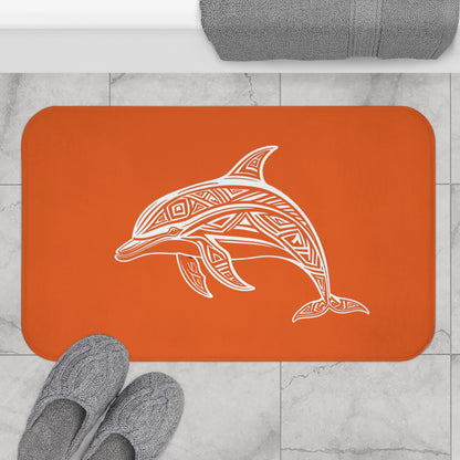 Tribal Bath Mat. Ocean Energy, Tribal Style
