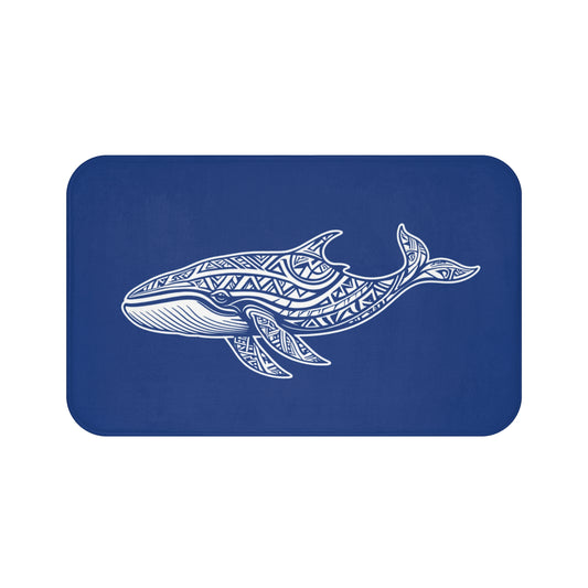 Tribal Bath Mat. Ocean Energy, Tribal Style