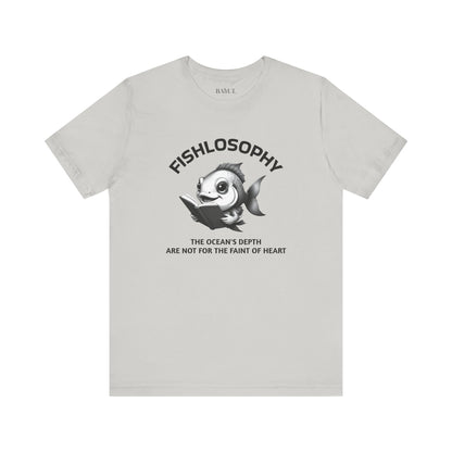 Fishlosophy Unisex Jersey Short Sleeve Tee –  The Ocean' depth is not for the faint of heart