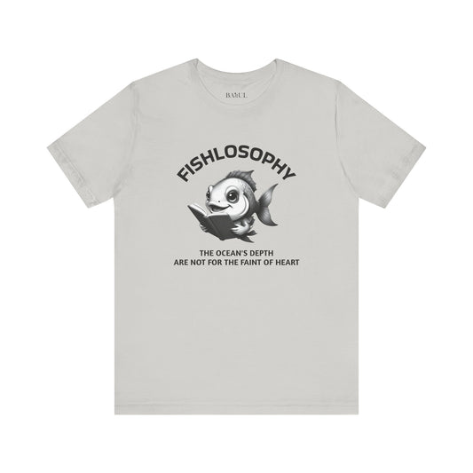 Fishlosophy Unisex Jersey Short Sleeve Tee –  The Ocean' depth is not for the faint of heart