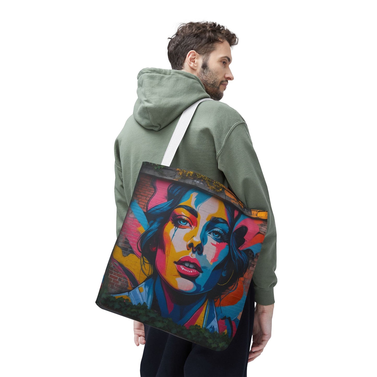 Artistic Surge - Eco-Friendly Canvas Tote Bag - WOMAN'S FACE
