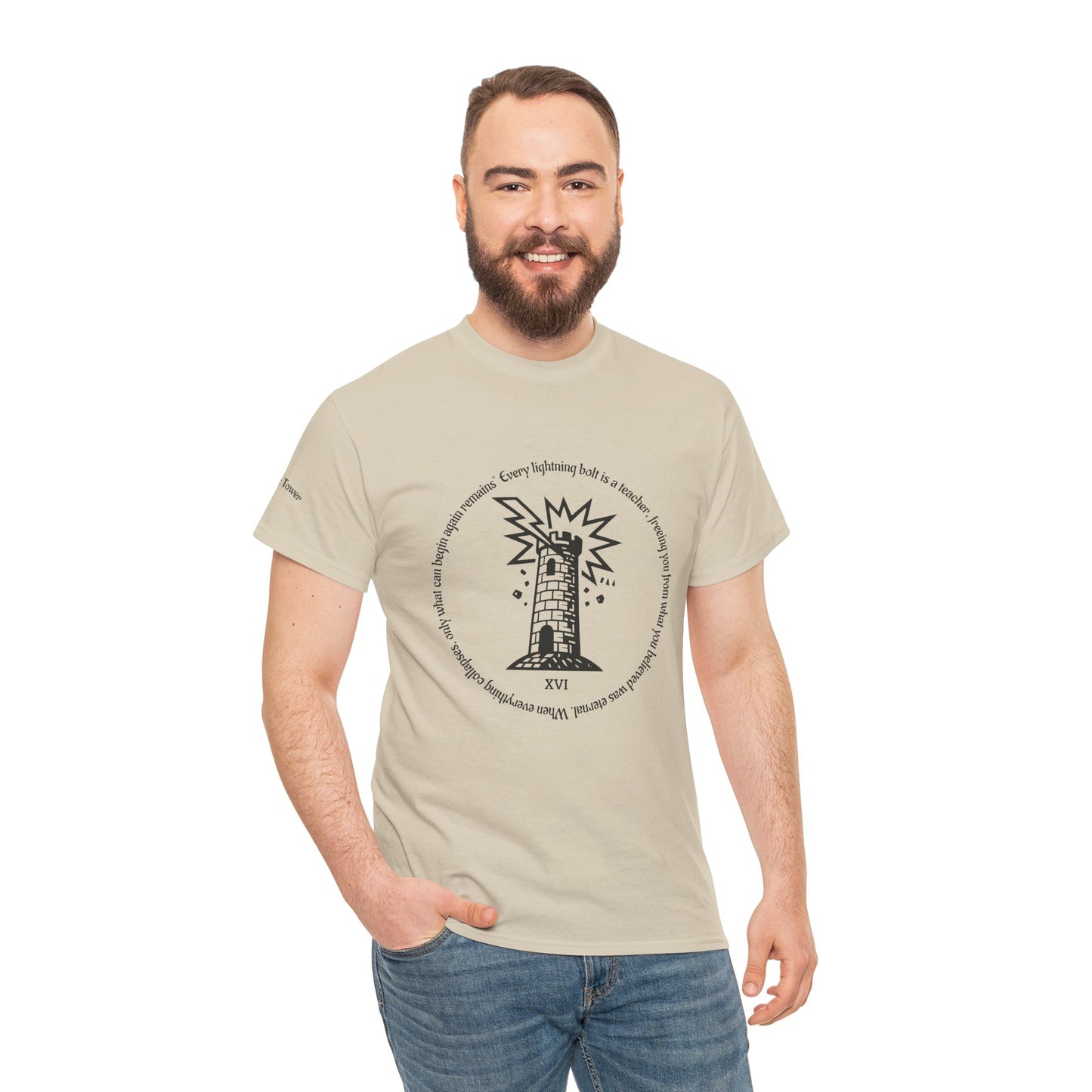 The Tower - ArcanaPop T-Shirt – Where Tarot Magic Meets Pop Art