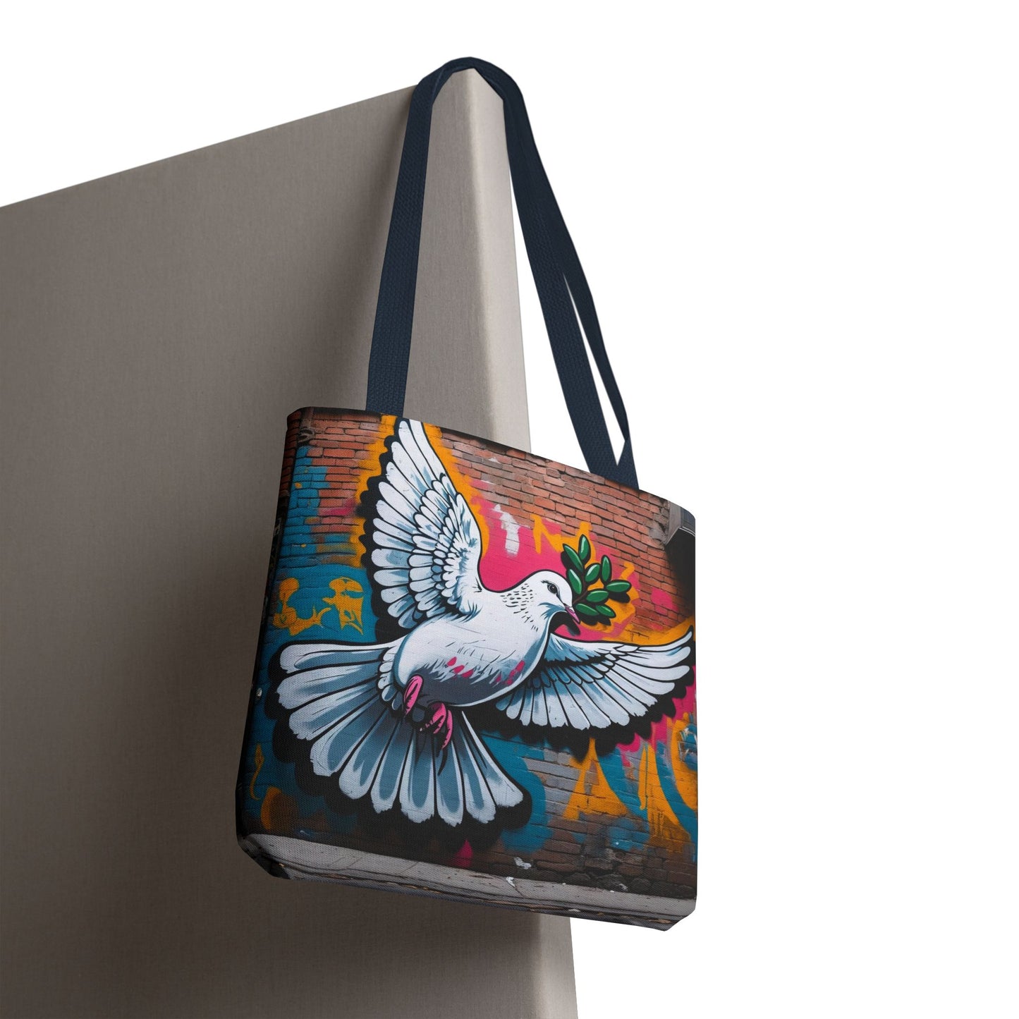 Artistic Surge - Eco-Friendly Canvas Tote Bag - PEACE