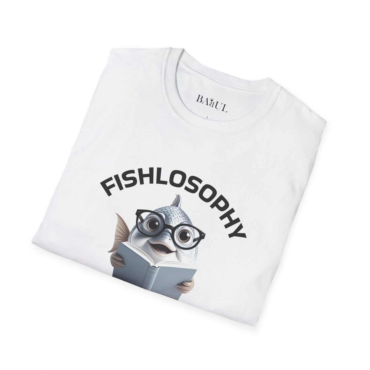 Fishlosophy Unisex T-Shirt - Ocean Vibes and Life's Questions Design - The Cure For Everything Is Salt Water