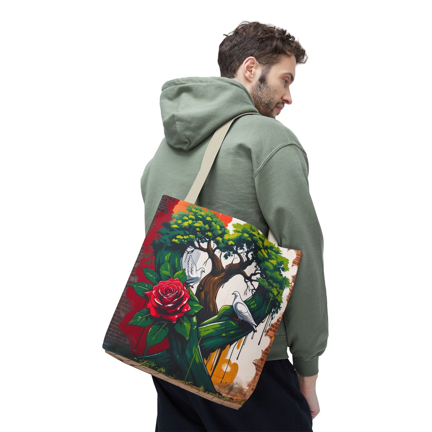 Artistic Surge - Eco-Friendly Canvas Tote Bag - ROSE