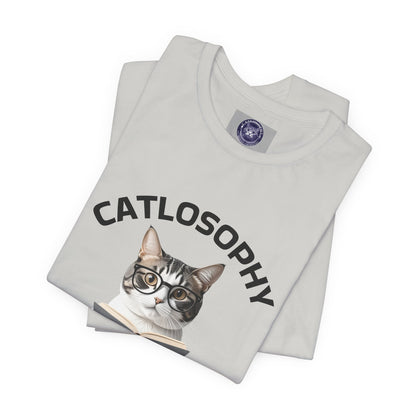 Catlosophy Unisex Jersey Short Sleeve Tee –  "Be mysterious" Design