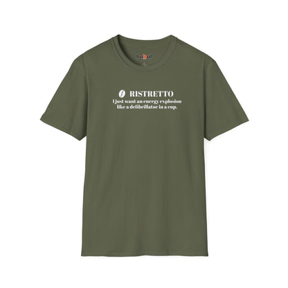 CoffeeTherapy T-Shirt – Irony Is the Best Cure (Right After Coffee)