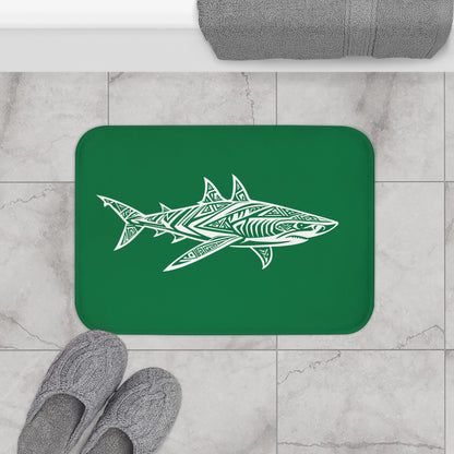 Tribal Bath Mat. Ocean Energy, Tribal Style