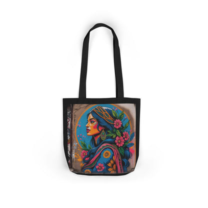Artistic Surge - Eco-Friendly Canvas Tote Bag - FLOWERED WOMAN