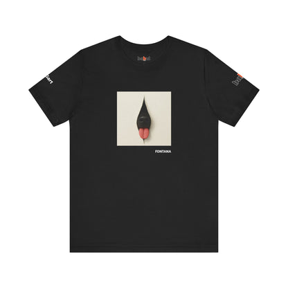DOGART Unisex Jersey Dog T-Shirt - FONTANA - Iconic Painting Reimagined with Dogs