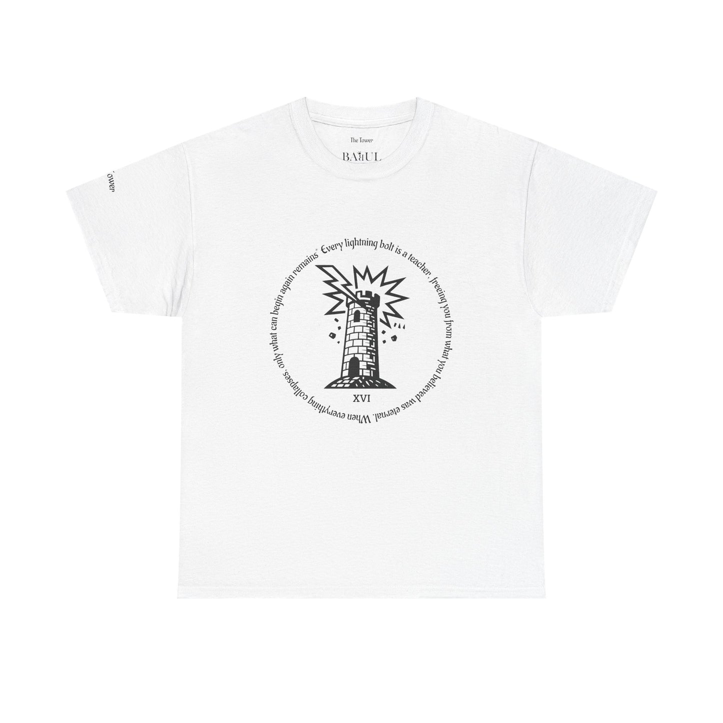 The Tower - ArcanaPop T-Shirt – Where Tarot Magic Meets Pop Art