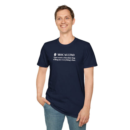 CoffeeTherapy T-Shirt - – Irony Is the Best Cure (Right After Coffee)