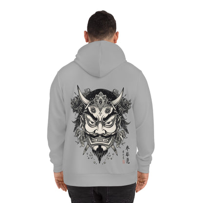 Bold Oni Mask Hoodie - Japanese Irezumi Tattoo Art Streetwear