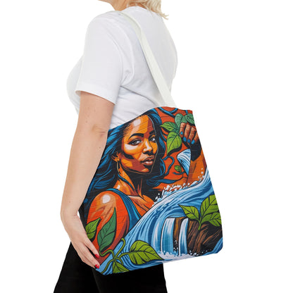 Artistic Surge - Eco-Friendly Canvas Tote Bag - WOMAN WITH WATER