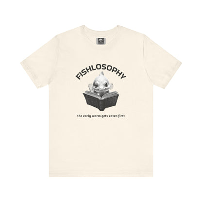 Fishlosophy Unisex Jersey Short Sleeve Tee –  The Early Worms Get Eaten First