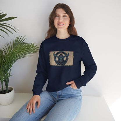 Capricorn - Gothic Zodiac Blue Sweatshirt