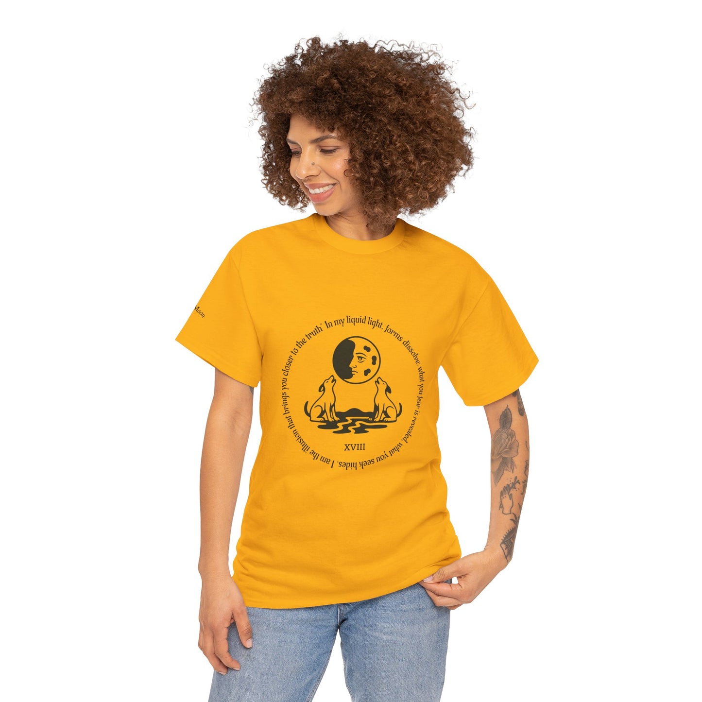The Moon - ArcanaPop T-Shirt – Where Tarot Magic Meets Pop Art