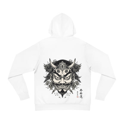 Bold Oni Mask Hoodie - Japanese Irezumi Tattoo Art Streetwear