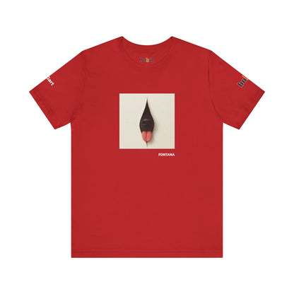 DOGART Unisex Jersey Dog T-Shirt - FONTANA - Iconic Painting Reimagined with Dogs