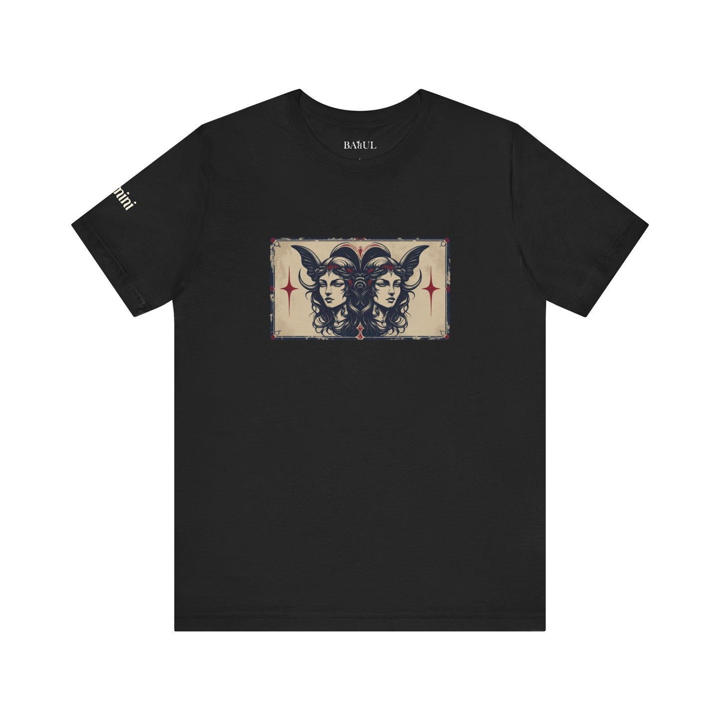 Gemini - Gothic Zodiac T-Shirt. Zodiac in the Shadows