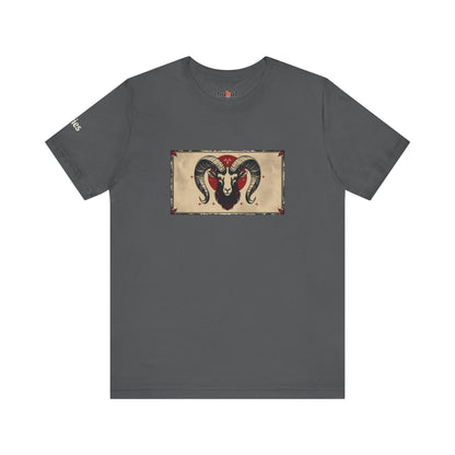 Aries - Gothic Zodiac T-Shirt. Zodiac in the Shadows