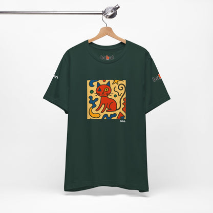 CATART Unisex Jersey Cat T-Shirt - MIRO - Iconic Painting Reimagined with Cats