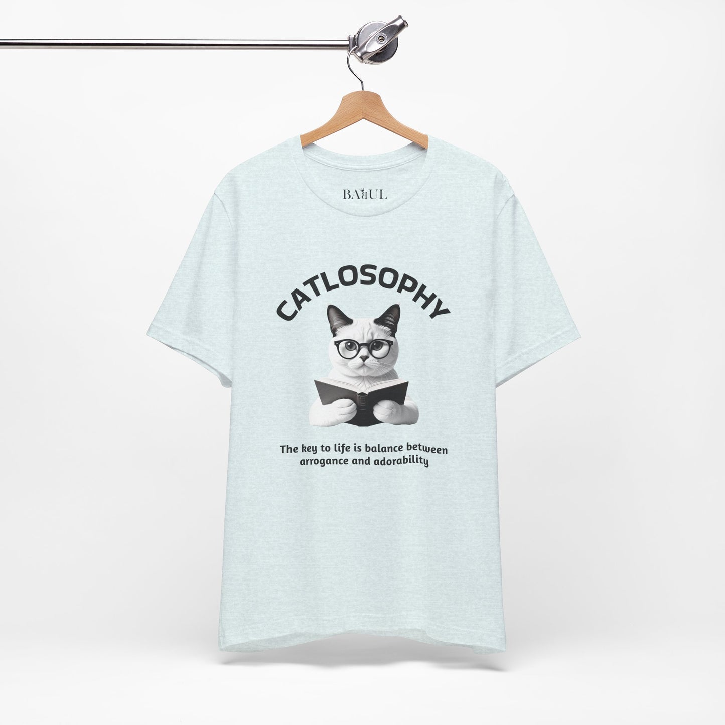 Catlosophy Unisex Jersey Short Sleeve Tee –  "The Key to Life" Design