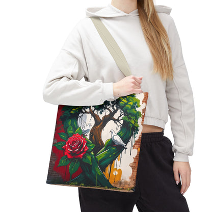 Artistic Surge - Eco-Friendly Canvas Tote Bag - ROSE
