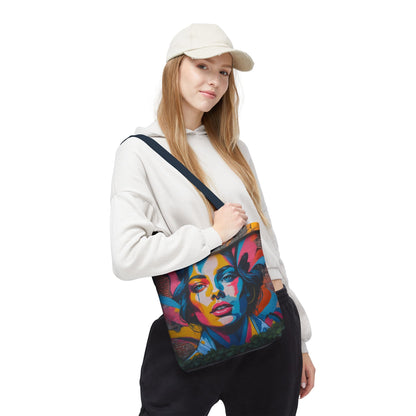 Artistic Surge - Eco-Friendly Canvas Tote Bag - WOMAN'S FACE