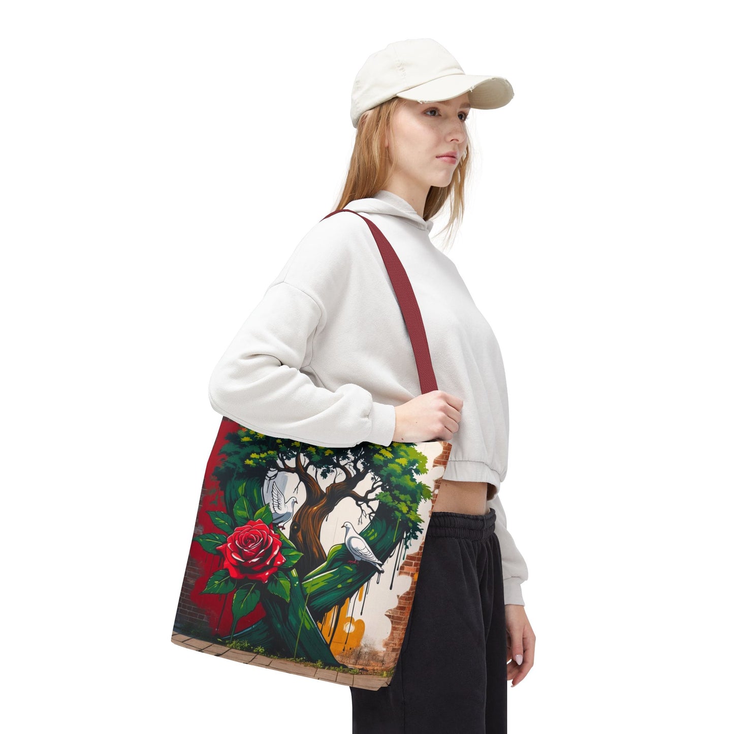 Artistic Surge - Eco-Friendly Canvas Tote Bag - ROSE